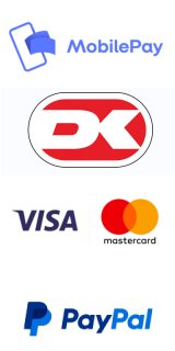 mobilepay dankort visa mastercard paypal